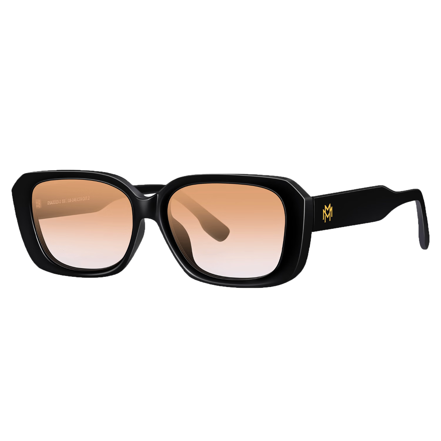 Disney Men's Sunglasses Fashionable Premium Sunset Color Square Black Frame UV Protection 2026 New Model Sunglasses