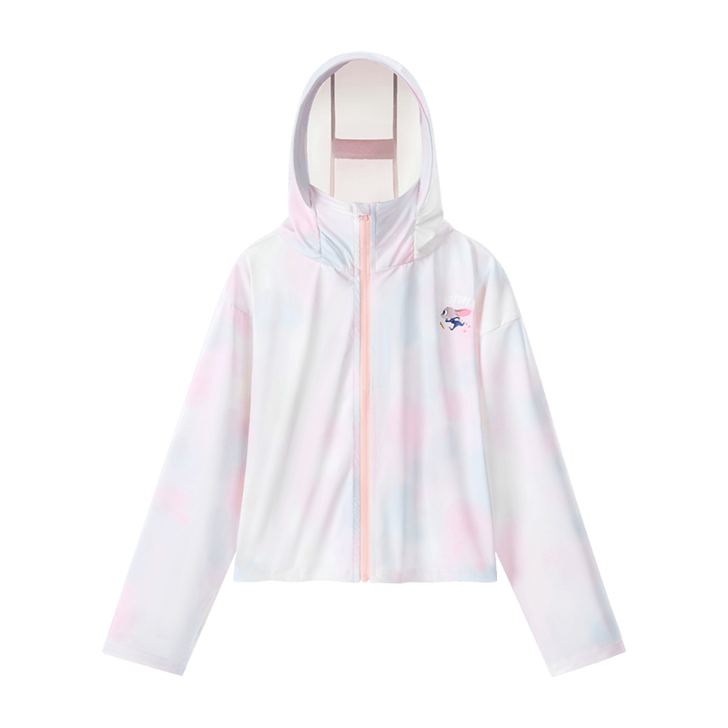Disney Girls' Zootopia Sun Protection Jacket Lightweight Hooded Ice Silk Coat UPF50+ Pink 150