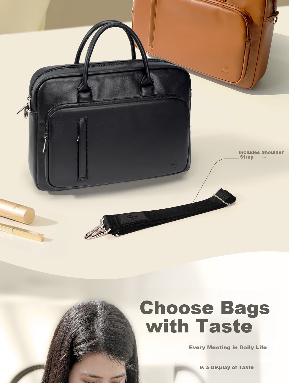 Taikesen Laptop Bag for Huawei 16-inch, Apple, Lenovo 15.6-inch, High Capacity, Stylish Unisex 3