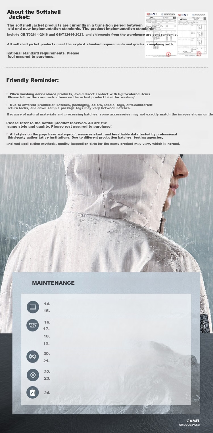 Camel [Wang Junkai Edition] King Kai Armor Single-Layer Windproof Waterproof Lightweight Mountaineering Jacket for Men and Women 35