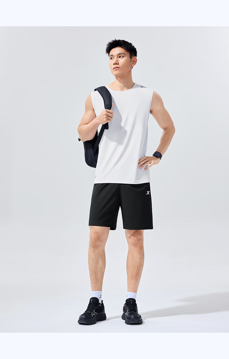 Xtep Quick-Dry Vest | Men's Breathable Summer Fitness Sleeveless Ice Silk Basketball Training Tank Top Sports Vest Shirt 21