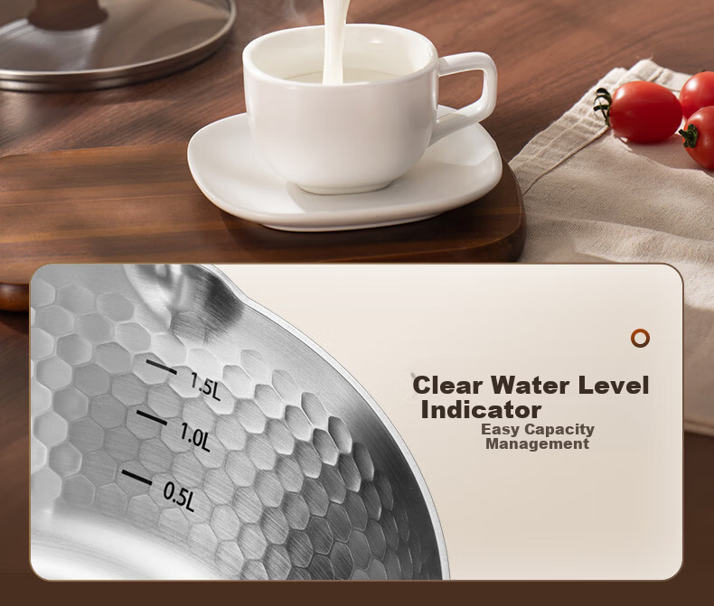 SUPOR Light Enjoy 316L Composite Steel 20cm Snow Pan Small Milk Pot JD Self-operated Stainless Steel Baby Food Pot 18