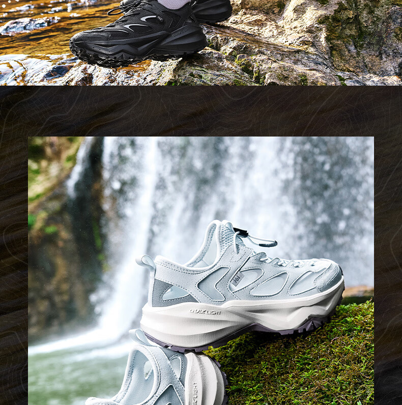 361° Women's Sports Sandals Summer New Outdoor Beach Casual Shock Absorption Soft Sole Water Shoes 682626775-4 27