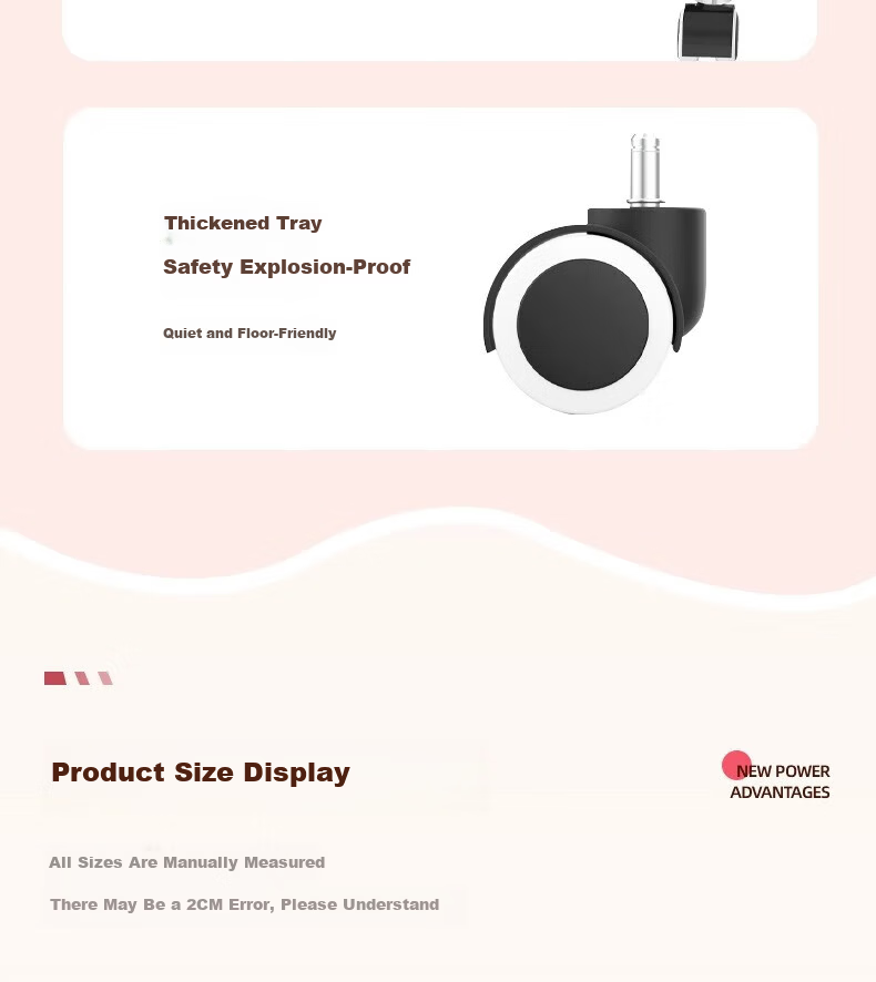Qianxihuafu Computer Chair Gaming Chair for Women's Bedroom Home Use Comfortable Ergonomic Chair with Backrest for Long Sitting, Pure Gray 29