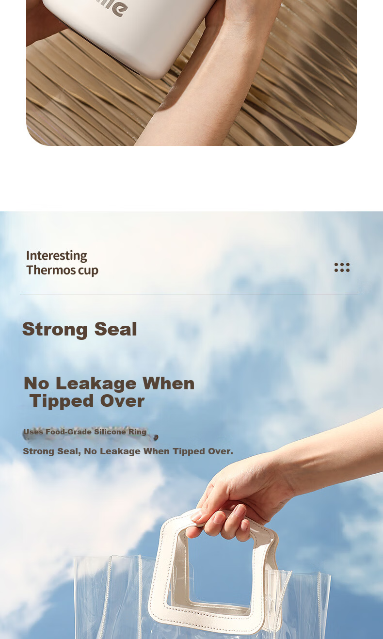 Cille 316 Stainless Steel Insulated Water Bottle 900ml Unisex Outdoor Fitness Thermos Flask 3