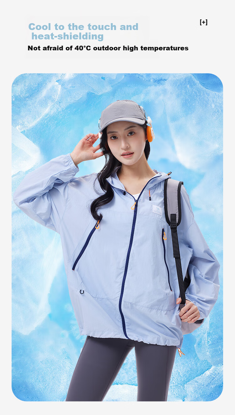 CAMEL Explorer Outdoor Original Yarn Sun Protection Jacket UV Protection Summer Cooling Sunproof Shirt 0001 S 7