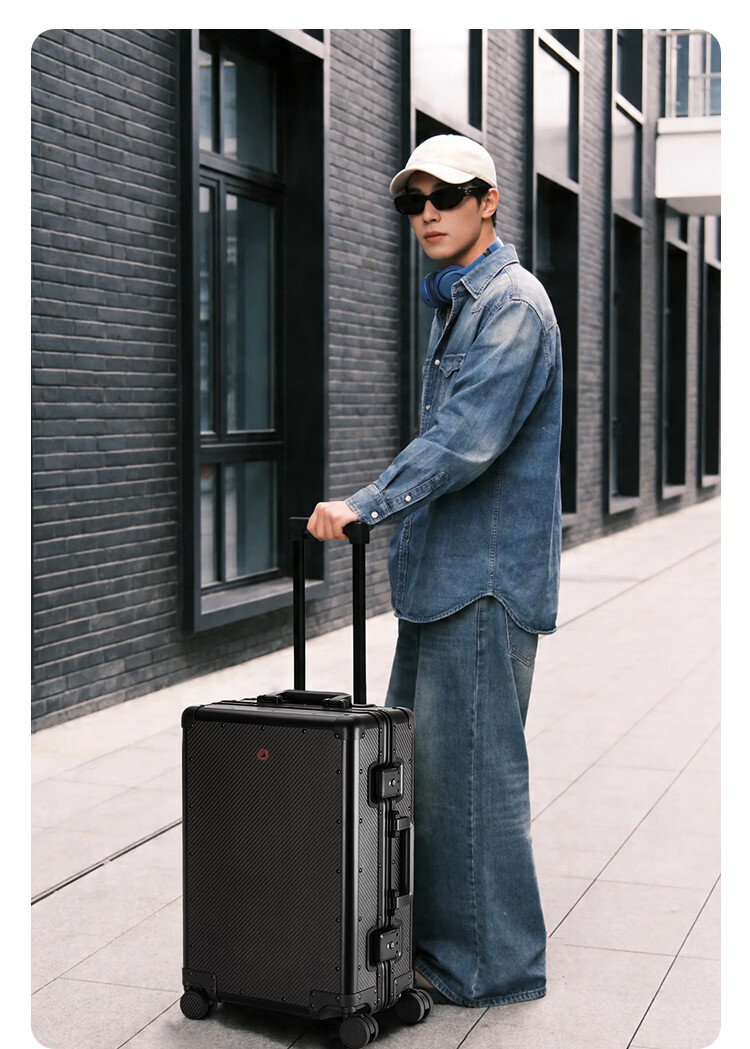 JD Jingzao Carbon Fiber 3K Pattern 24-inch Luggage 2026 New Large Capacity Durable High-Value Trolley Case 11