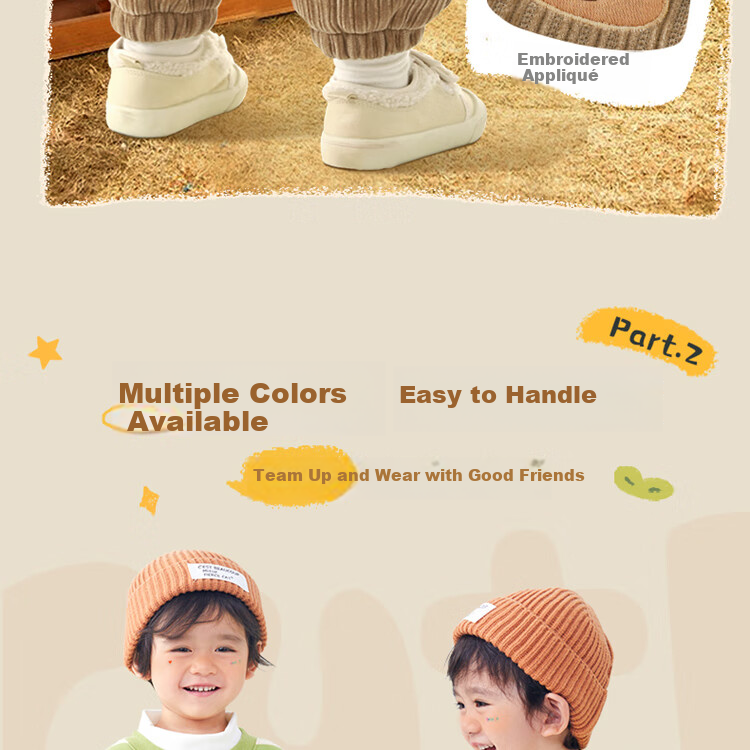 BOBDOG Kids Pants Autumn Winter Thin Fleece Lined Casual Boys Long Pants Versatile Outerwear Sweatpants for Older Children 6