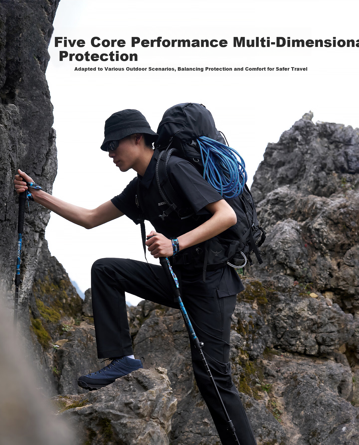 Black Ice 25 New Spring Autumn Outdoor Hiking Men's Softshell Pants Water-Repellent Durable Stretch Black XL 4