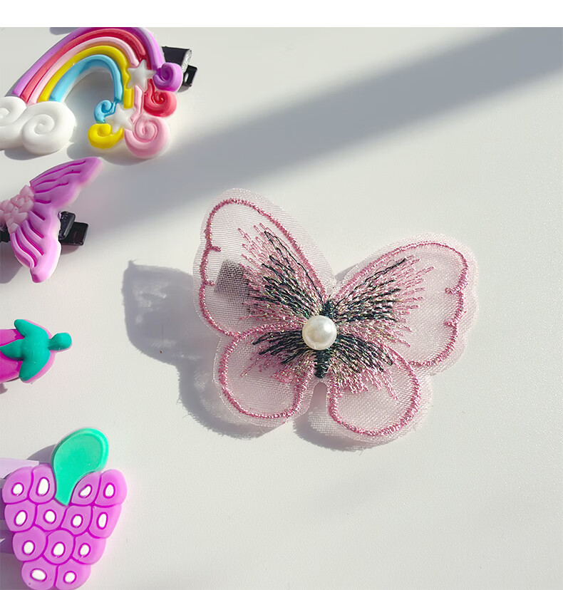 BAISHANGYITE Kids Cartoon High Elastic Hair Ties Soft Hair Bands for Girls Cute Hair Accessories 7