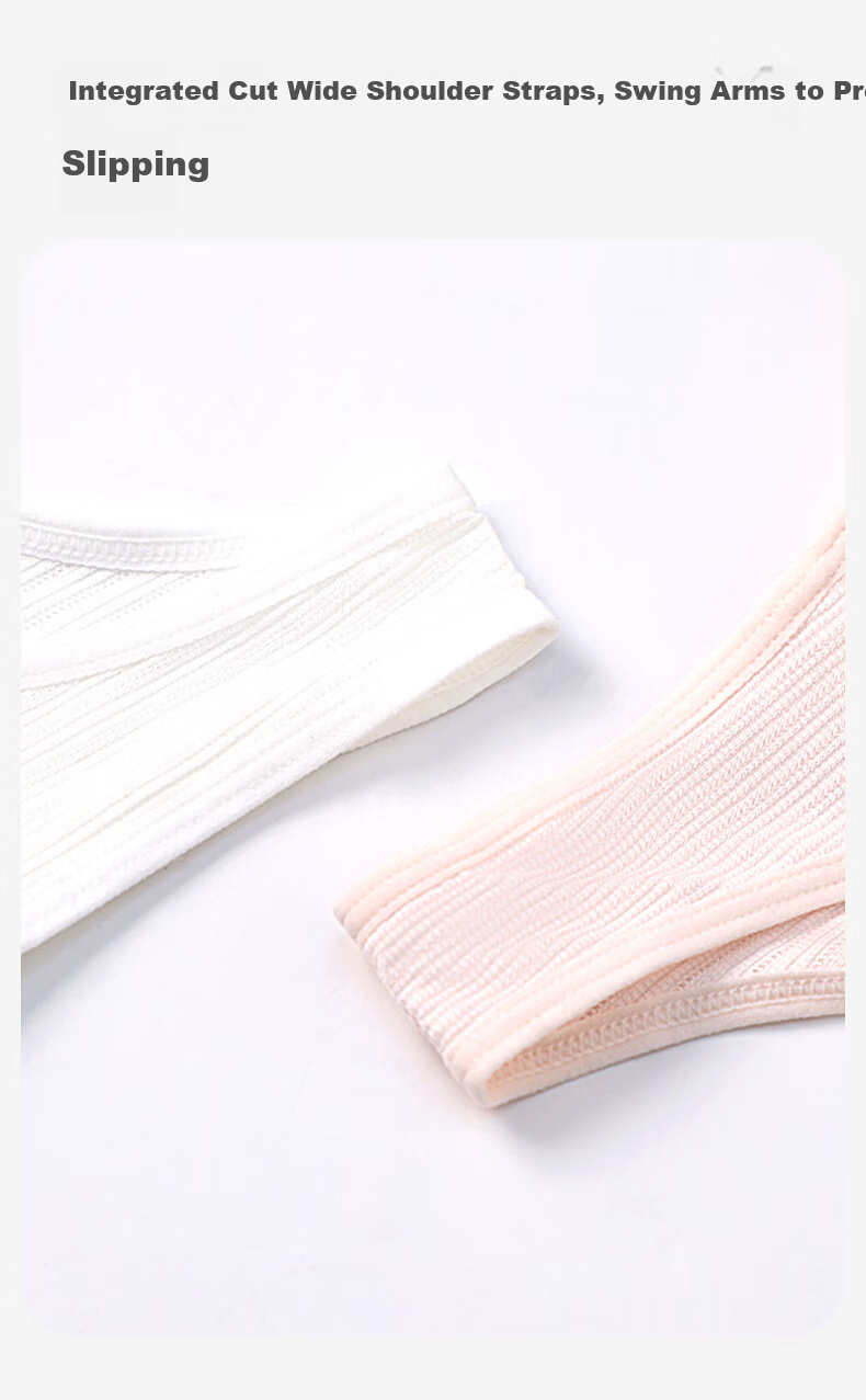 Jiusuiban 2-Pack Girls' Underwear Set, 8-10 Years Old, Developmental Stage Girls' Bra, Large Kids, 100% Cotton Padded Mid-Length Vest 7