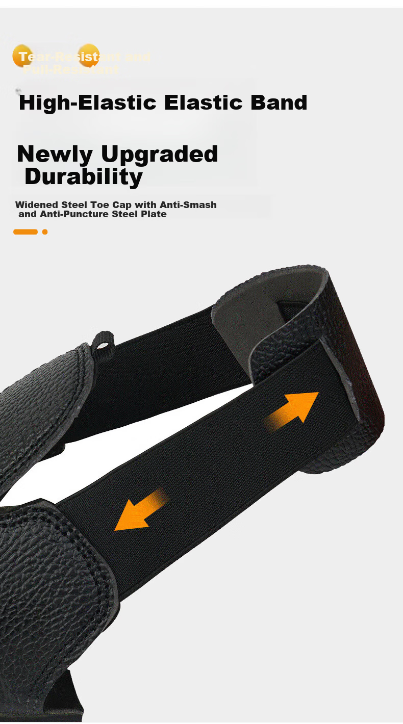 Mandelay Safety Shoe Covers Anti-Smash Steel Toe Protective Shoe Covers Visitor Safety Steel Shoe Covers National Standard Steel One Size Black 6