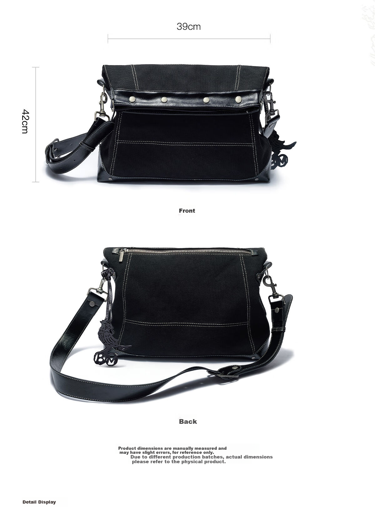 Black Myth Dual-Use Shoulder Crossbody Bag Wukong Style Commuter Lightweight Casual Backpack 3