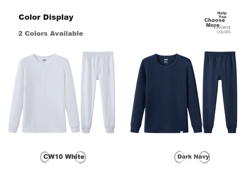 Yiershuang [Class A 3-Layer Thickened] 100% Cotton Thermal Underwear Men's Set Antibacterial Youth Autumn Top and Bottom 15