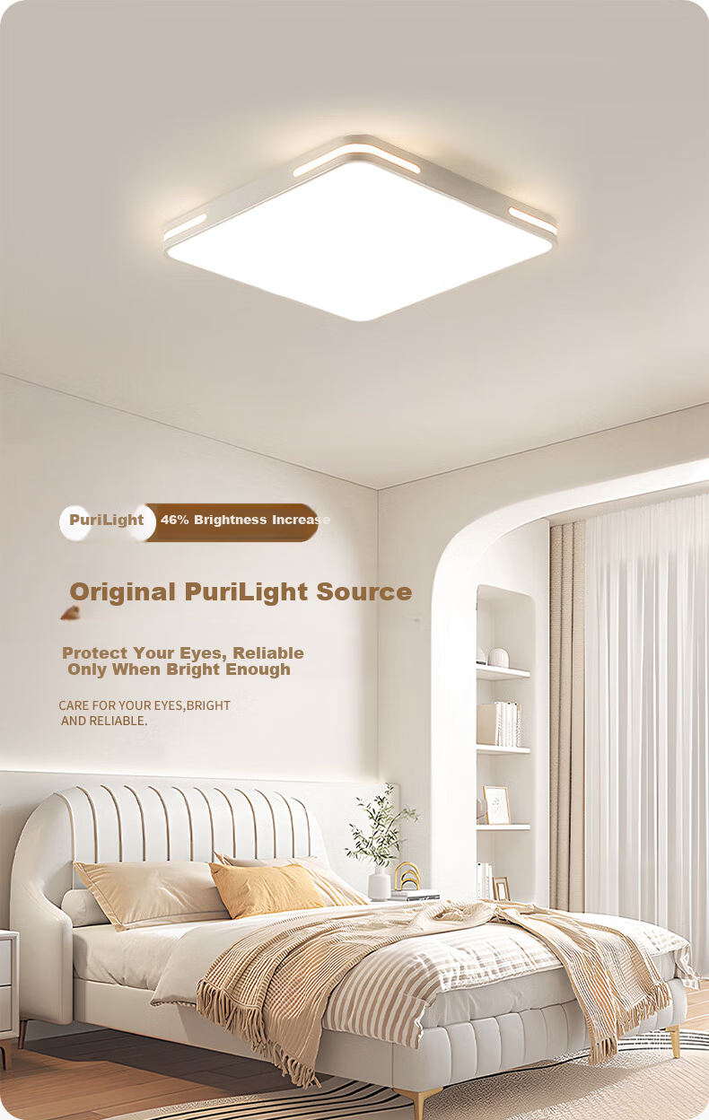 MICOE Purui Eye Protection Ceiling Light Living Room Lamp Remote Dimming LED Lighting Simple and Elegant Zhongshan Lighting Lux Shadow Series 1