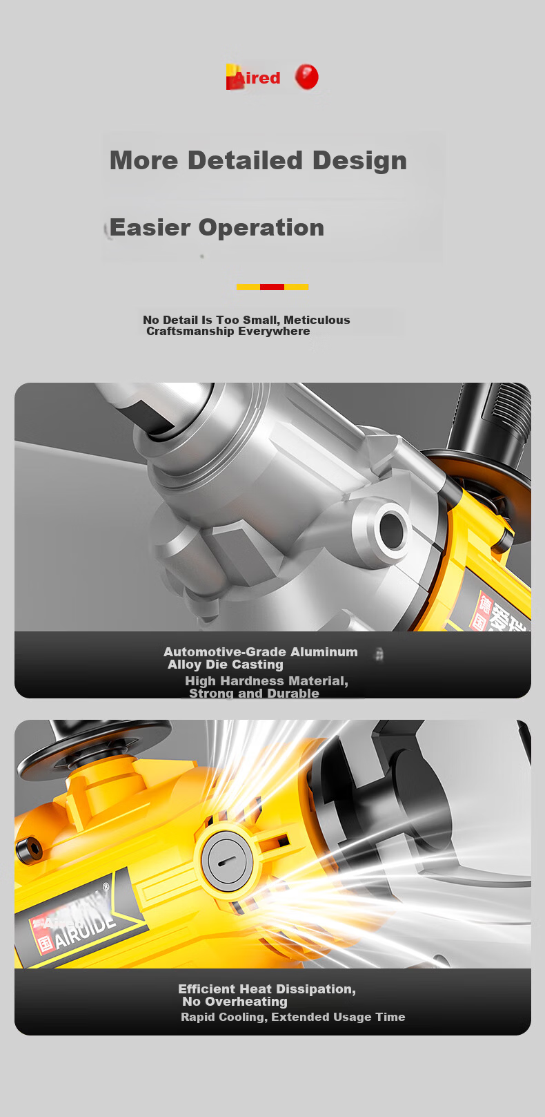 Aired Diamond Drill Mixer Putty Powder Paint Electric Cement Mortar Plastering Machine Power Tool 19