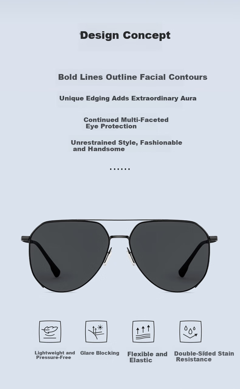 HLA Polarized Sunglasses Ultra-Light β-Titanium Temple Driving Sunglasses Men UV Protection Outdoor Fishing Glasses 2