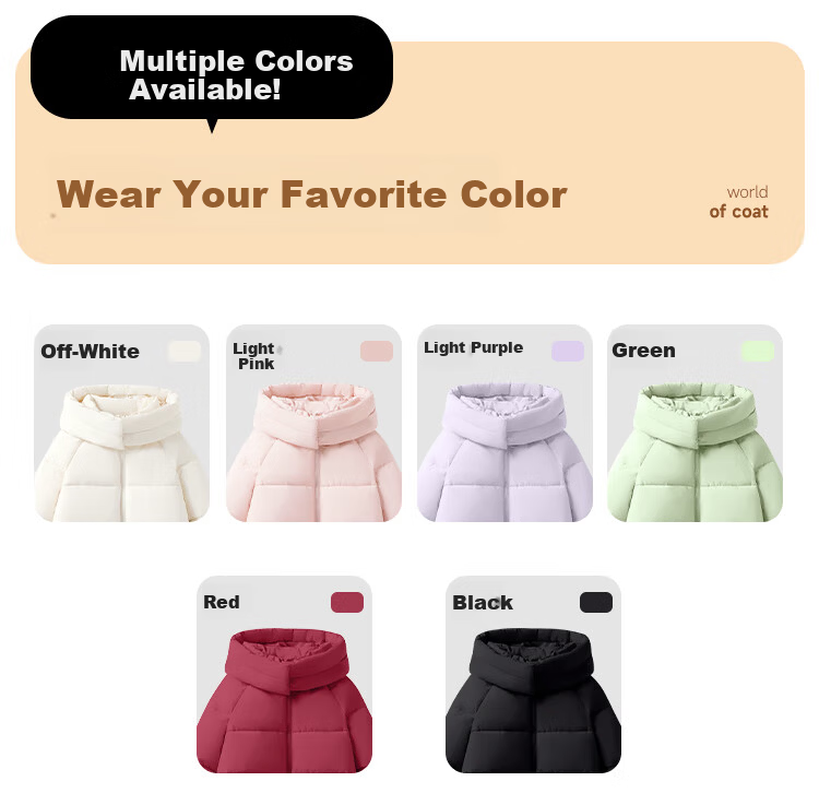 Baleno Women's Hooded Cotton Padded Jacket 2026 Winter Thickened Warm Casual Fashion Commuter Petite Outfit Coat 13