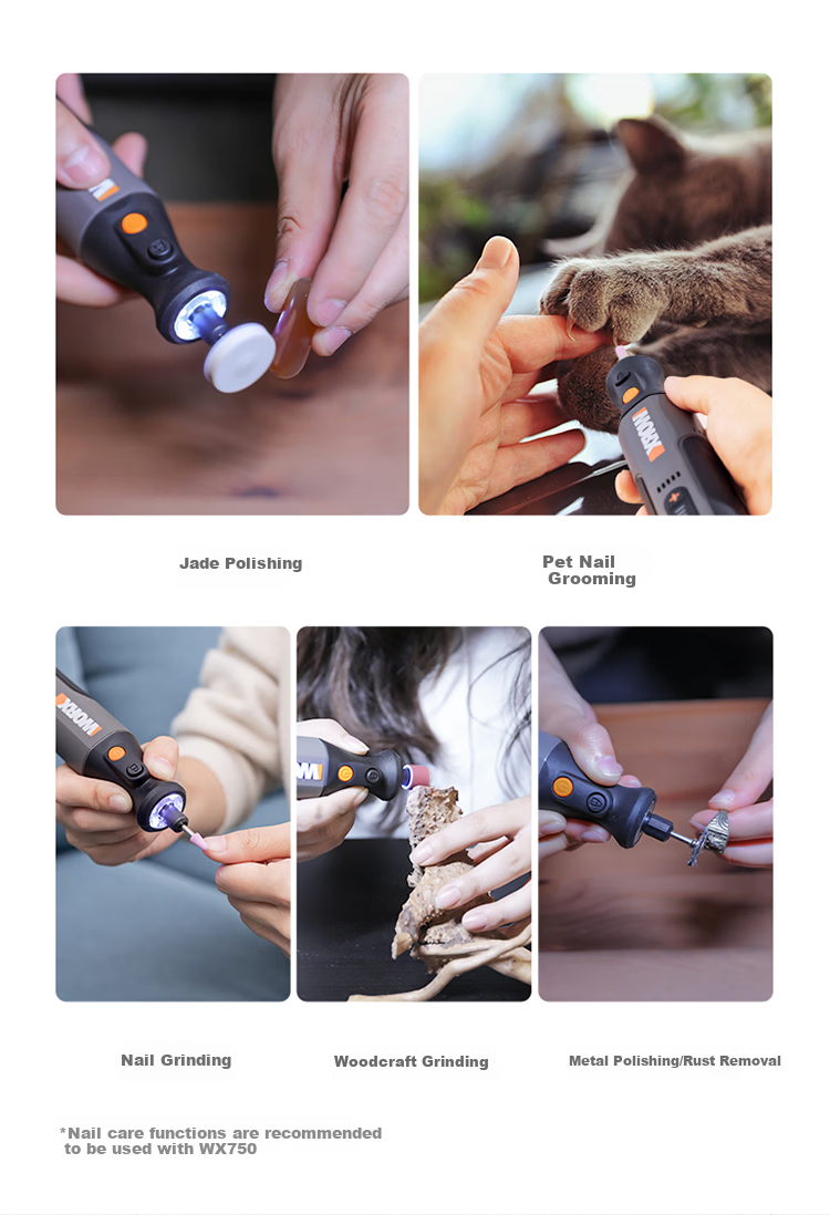 WORX Rotary Tool Grinding Accessories WA7221 Grinding Cutting Polishing Jade Carving 3