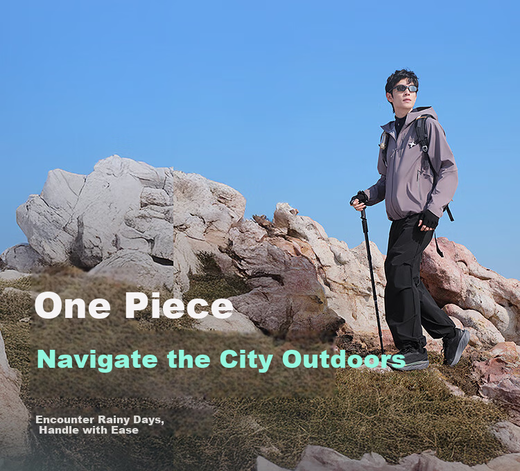 BOSIDENG Spring Summer Urban Lightweight Outdoor Men's Hooded Windproof Waterproof Sun Protection Softshell Functional Jacket 3