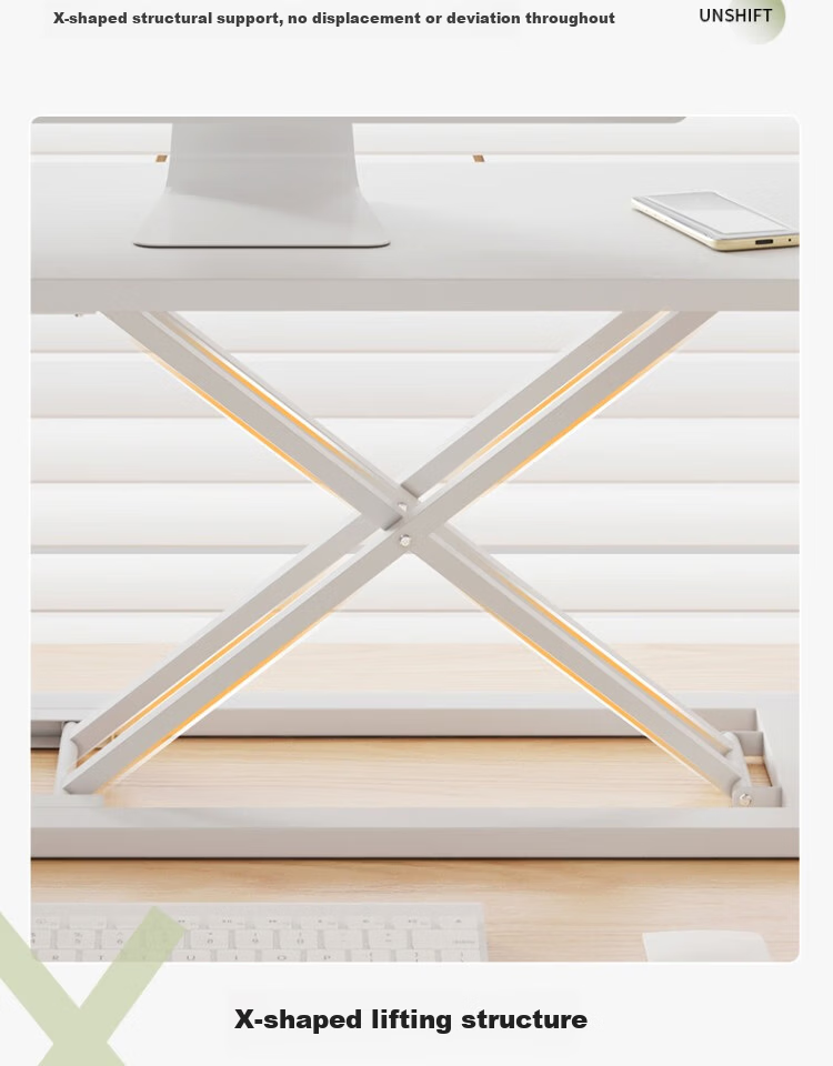 Qiyinge Standing Workbench Desktop Computer Desk Height Adjustable Laptop Office Desk Table 23