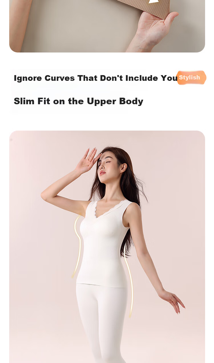 GUJIN Women's Cashmere Silk Thermal Vest 2025 New Thickened Fleece Lined German Velvet Bra Pad Integrated Winter Vest 12