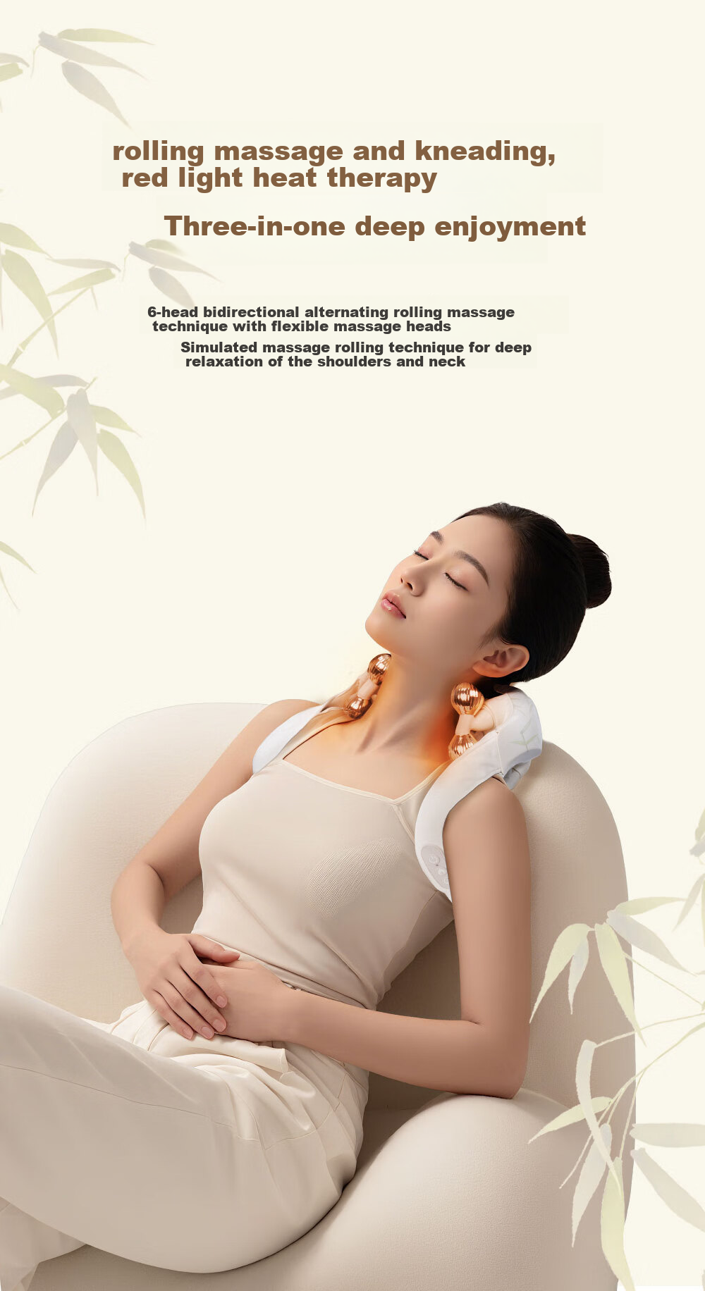 LUOLAI Health LUOLAI Bamboo Forest Listening to the Wind Rhomboid Shoulder and Neck Massager 3