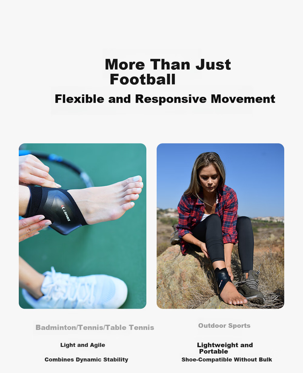 ZAMST Fast Sports Ankle Support Lightweight Breathable Running Ankle Brace Marathon Trail Running Football Protective Gear Right S 8