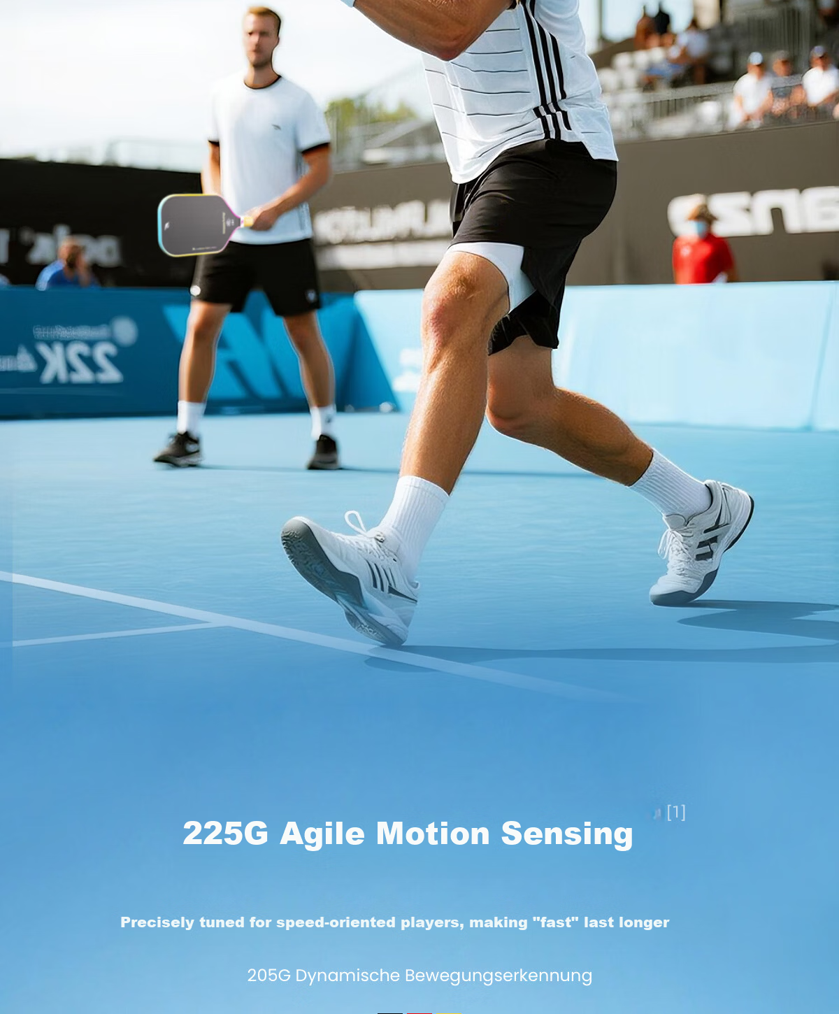 HiJump (Germany) Pickleball Paddle Tournament-Grade Long Handle Textured Matte Carbon Fiber T700 USAPA Certified 12