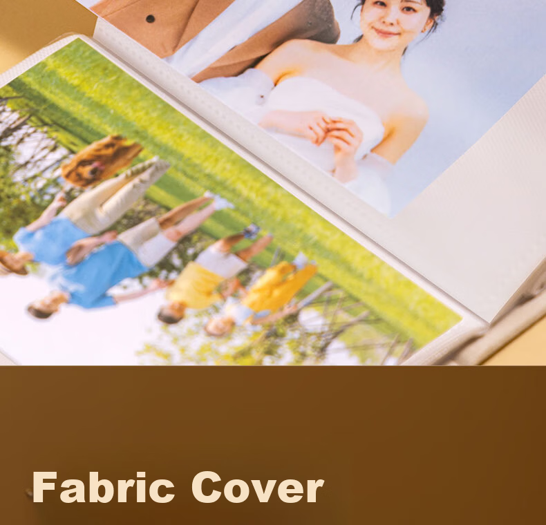 Deli Photo Album 5-inch (100*137.5mm) 100 Sheets Family Album Couple Travel Album Memory Book Children's Growth Record Orange PQ856 12