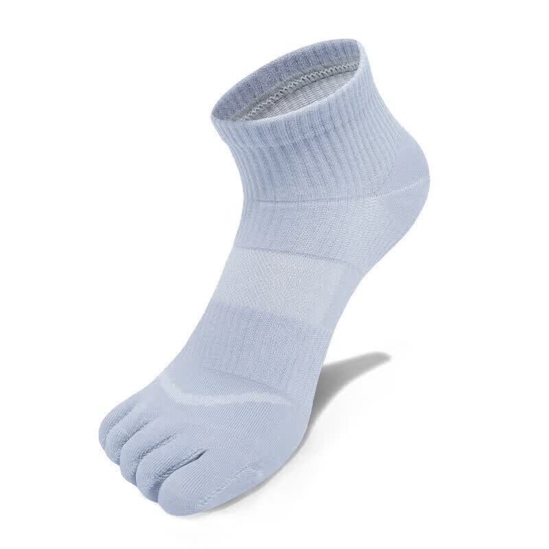 TFO 7th Generation Outdoor Five-Toe Socks Breathable Durable Running Toe Separation Sports Socks 2902561 Men's Light Blue