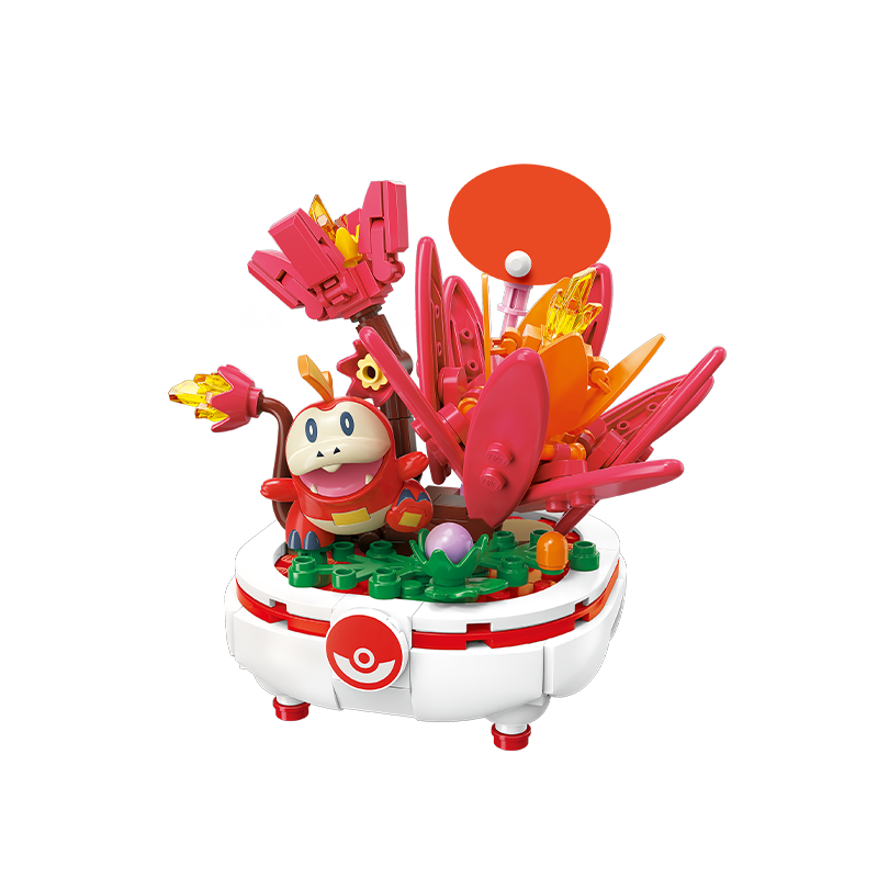 Keeppley Pokémon Succulent Plant Brick Toy Pikachu Figurine Birthday Gift Quaxly Succulent K20241