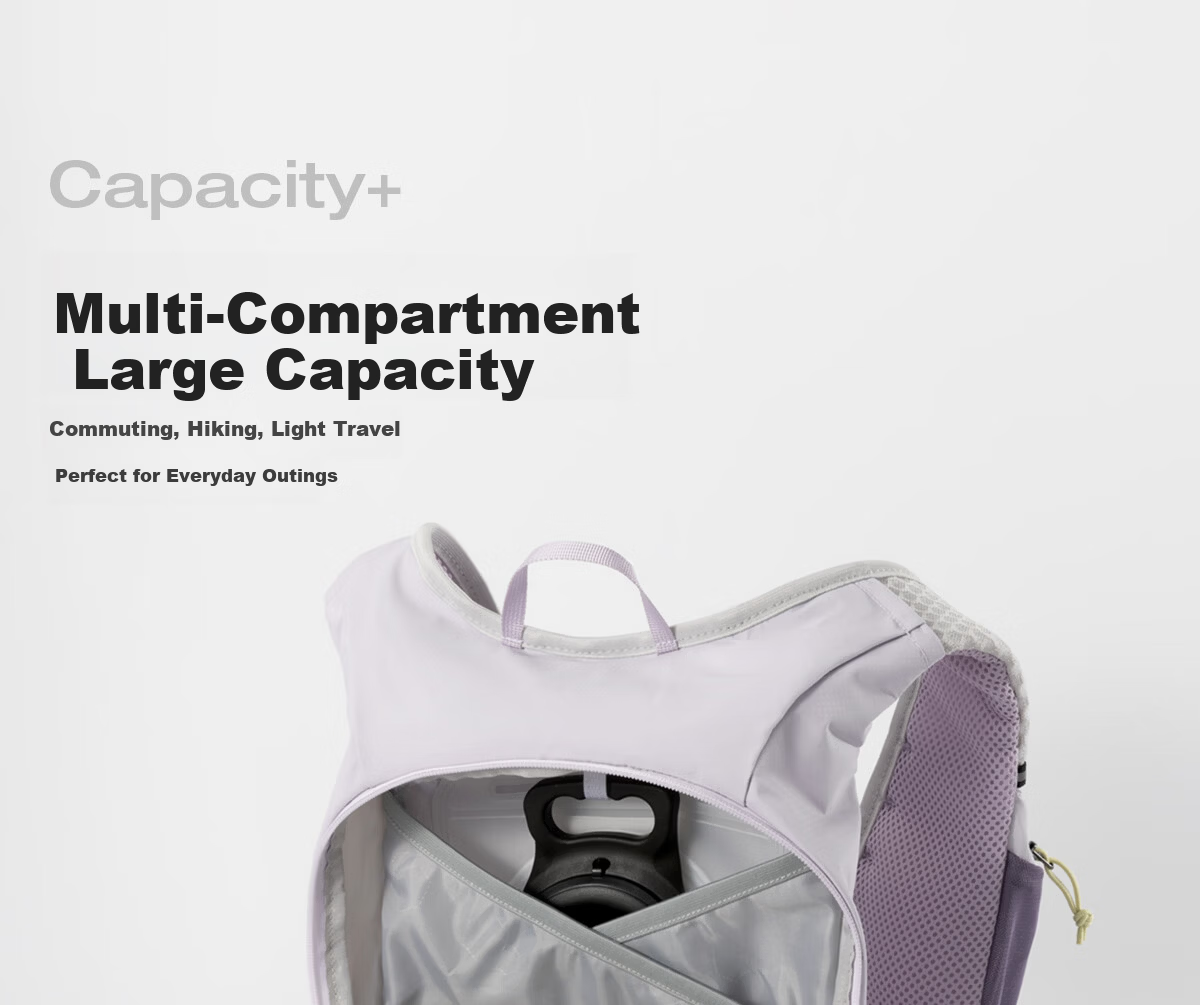 CAMEL Purple Vest Lightweight Travel Backpack Outdoor Hiking Cycling Mountaineering Bag 575C628004A 22