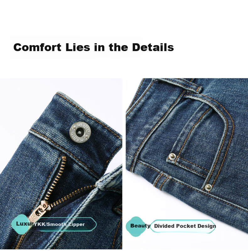 ESE-Y Wide-Leg Retro Petite Straight-Leg Jeans for Women 2026 Spring Slim Fit Black 30 19