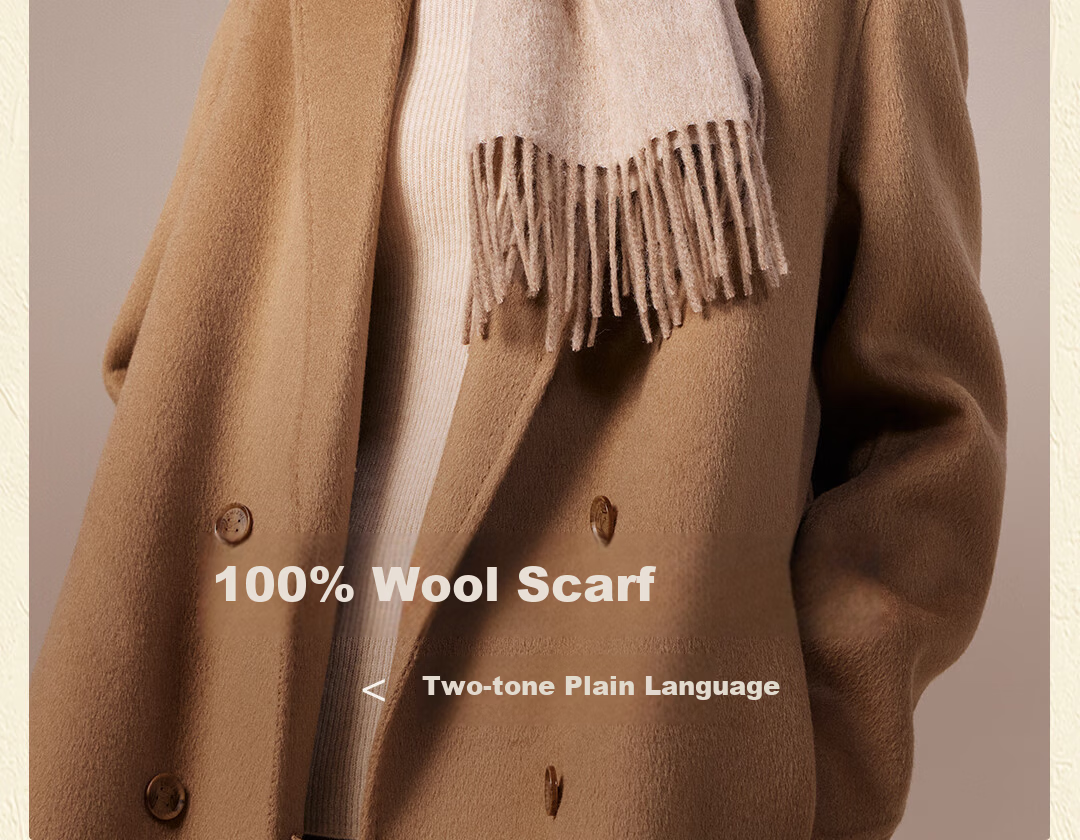 Shanghai Story Autumn Winter New Pure Wool Scarf Shawl Soft Warm Gift for Mom Elders Birthday New Year Women Neck Warmer 2