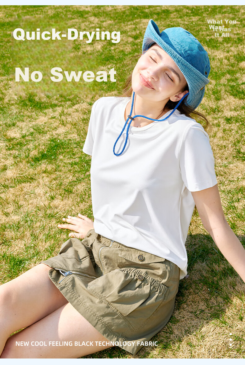 Warrior Ice Silk Short Sleeve Women's T-Shirt 2026 New Summer Fashion Breathable Quick-Dry Sun Protection Loose Top 7