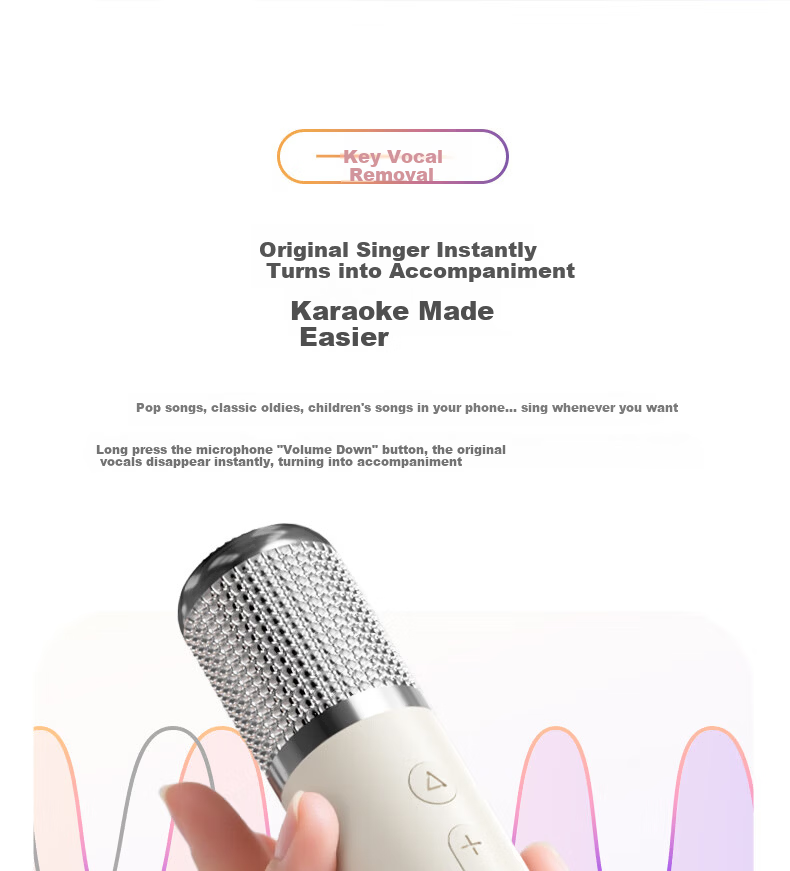 Soaiy K32M Wireless Home Karaoke Microphone Speaker All-in-One Mini KTV Set with Sound Card Bluetooth Singing Machine Children's Gift 14