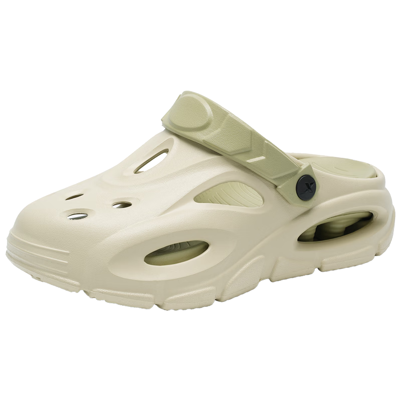 XTEP Men's Dual-Purpose Summer Sports Sandals 047 Khaki Size 42-43