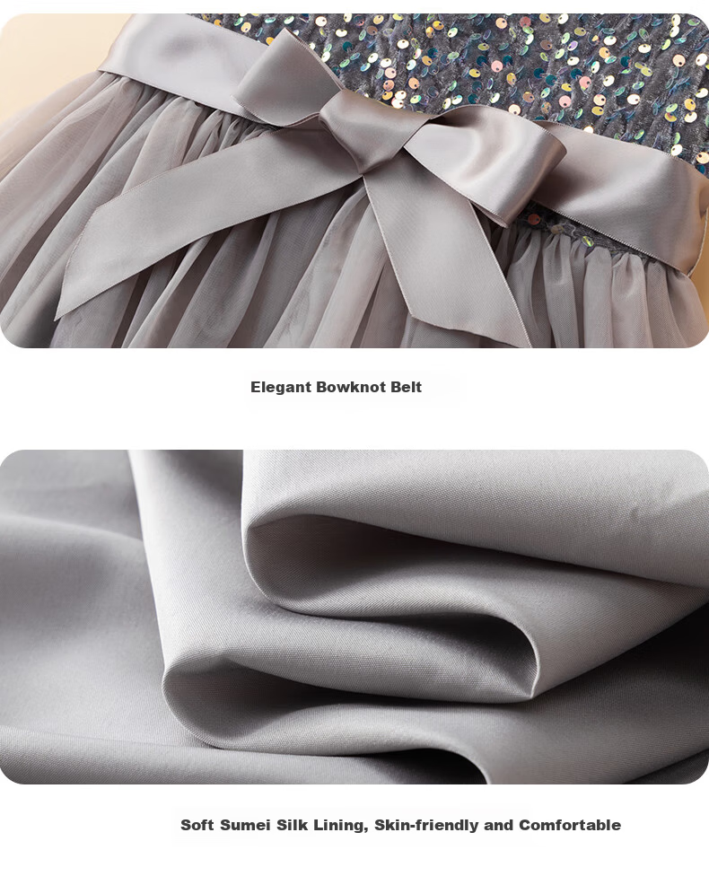 Yinuofang Children's Children's Day Performance Princess Dress Host Dress Girls Summer Dress Primary School Dance Choir Costume 5