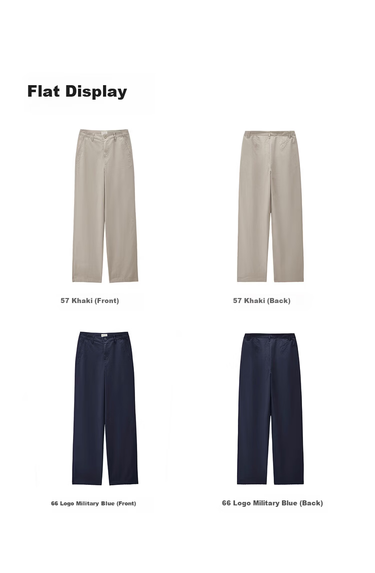 Giordano Women's Pants 2026 New Elastic Cotton Solid Color High Waist Straight Casual Trousers 05416303 17