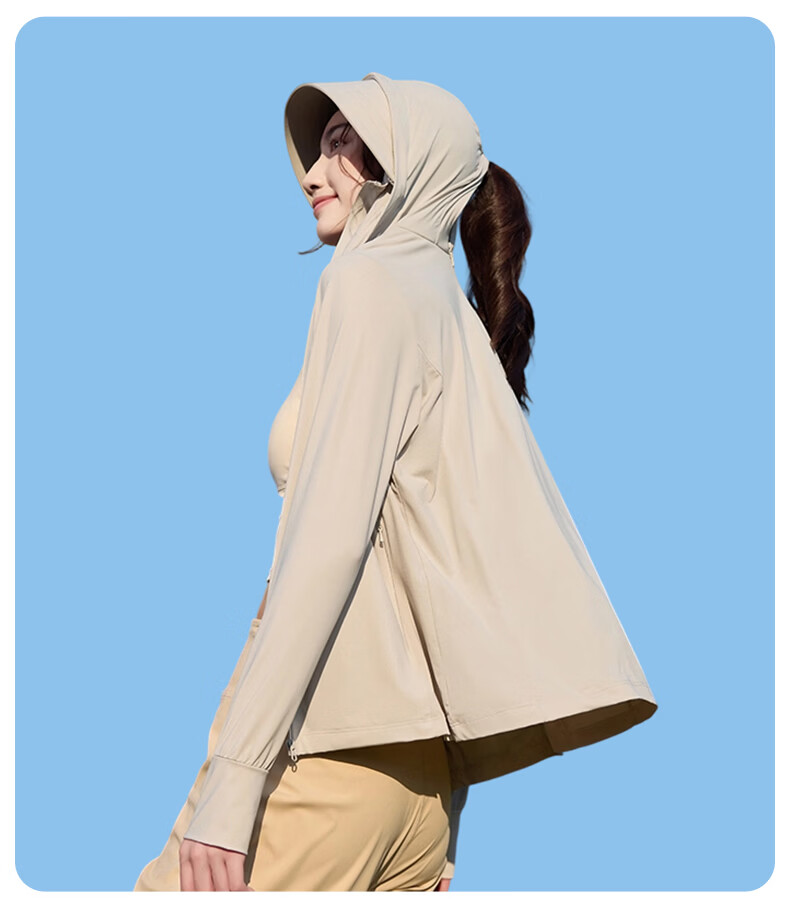 Warrior Women's Summer Sunscreen Jacket Ice Silk Cooling UV Protection Lightweight Breathable Comfortable Outdoor Skin Jacket 25