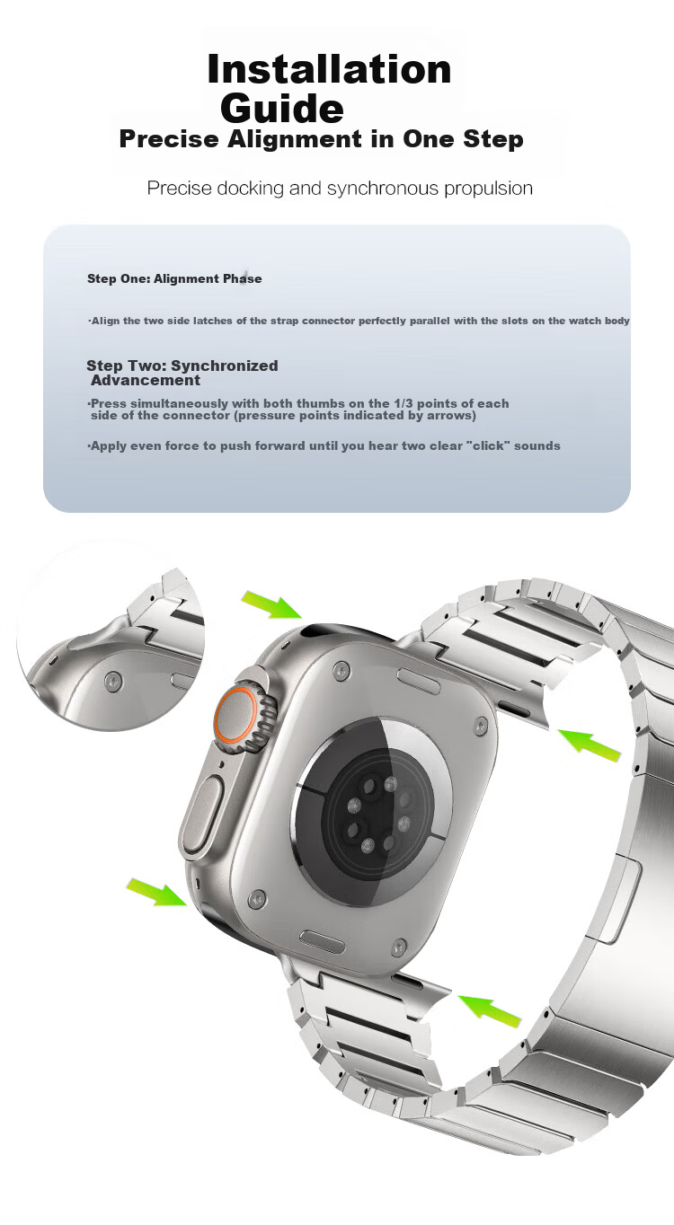 MSSM Metal Apple Watch Band Compatible with iWatch S11/Ultra3/S10/9/SE3 Quick Release Steel Strap for Men - Graphite Black 49/46/45/44MM 6