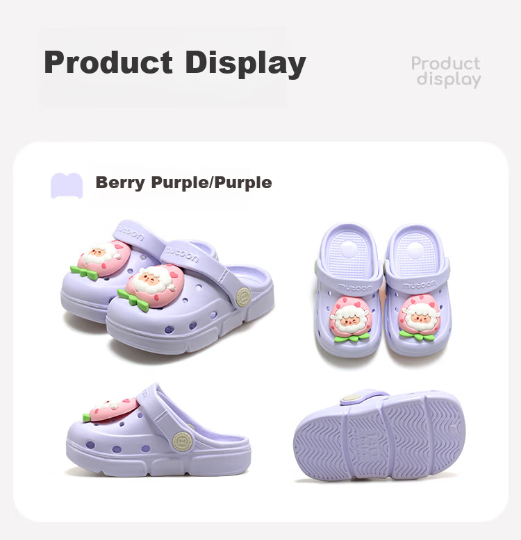 Mutong Kids Slippers Size 26 Summer Boys Baby Ventilated Cartoon Essential Oil Protective Sandals Girls Sweet Pepper Green 170 14