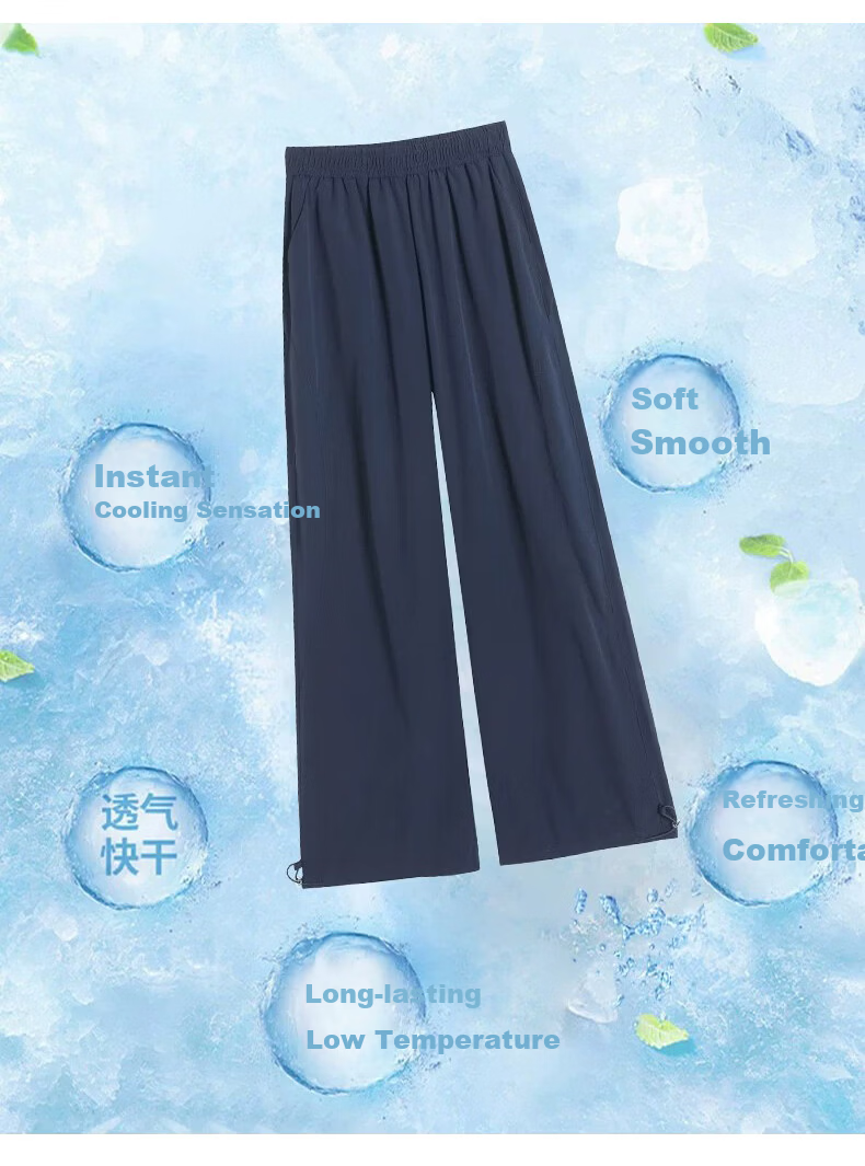 Borui Women's Casual Pants Spring Autumn American Style High Waist Hip Lift Wide Leg Quick-Dry Cargo Pants Straight Leg Sports Paratrooper Pants 9