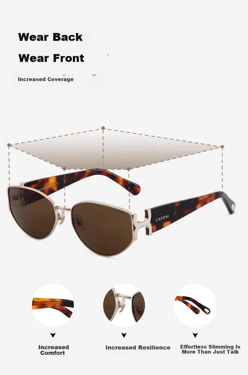 Jiaboli Vintage Style Cat Eye Sunglasses for Women 2025 New Nylon UV Protection Sun Glasses High-End Travel Outdoor 9