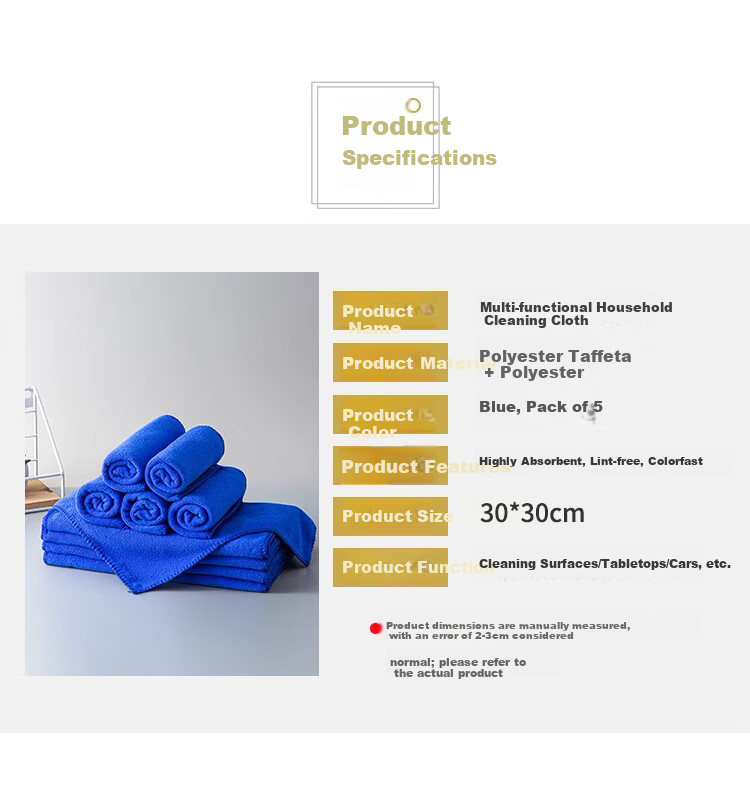 Guangduola Coral Fleece Kitchen Dishcloth Absorbent Streak-Free Lint-Free Oil-Resistant Cleaning Towel Scrub Cloth 13