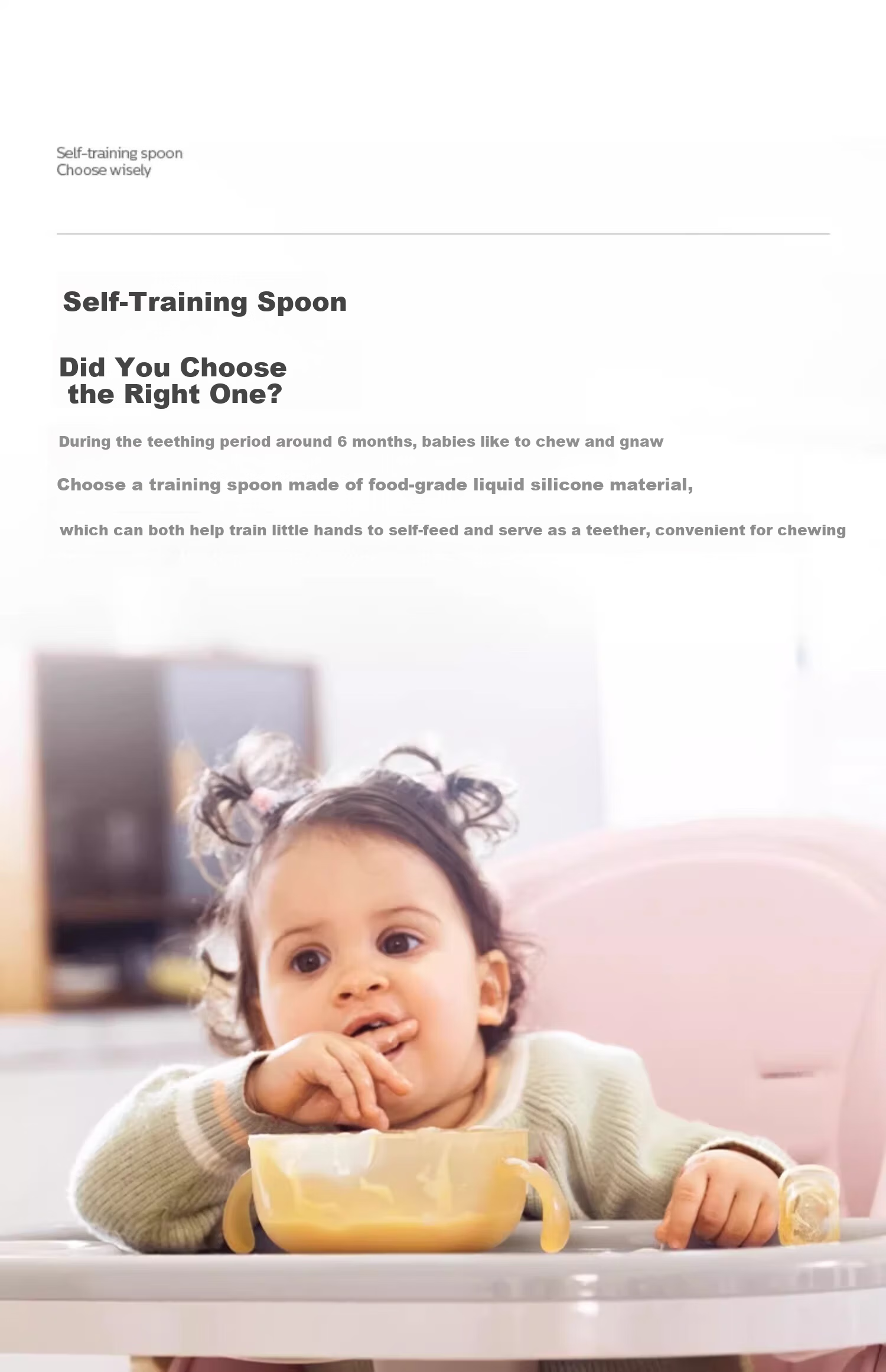 AVENT Philips Silicone Spoon, Baby Food Self-Training Soft Spoon, Feeding Utensils, Nursing Soft Auxiliary Spoon Set Sold by JD 7