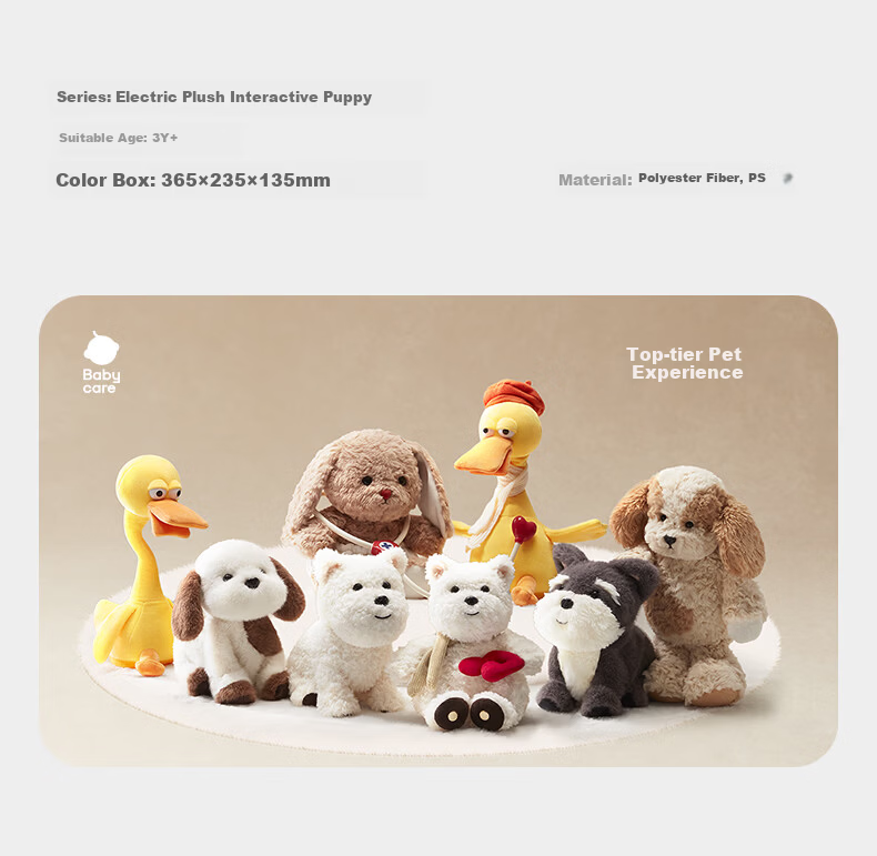 Babycare & bct Children's Plush Toy Dog Electronic Pet Husky Mi Doll Holiday Birthday New Year Gift West Highland Terrier 1