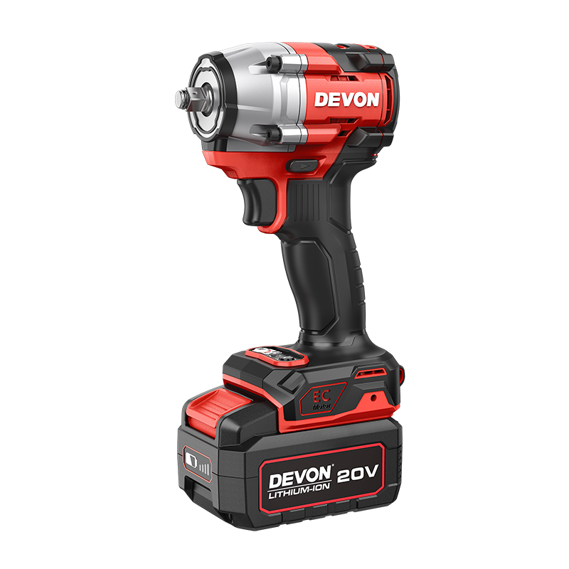 Devon JINGDONG Group-Purchased JC Series 20V Electric Wrench, 500 N·m Torque Lithium Battery Impact Wrench, 5765 Single Battery 5.0 Fast Charging S7