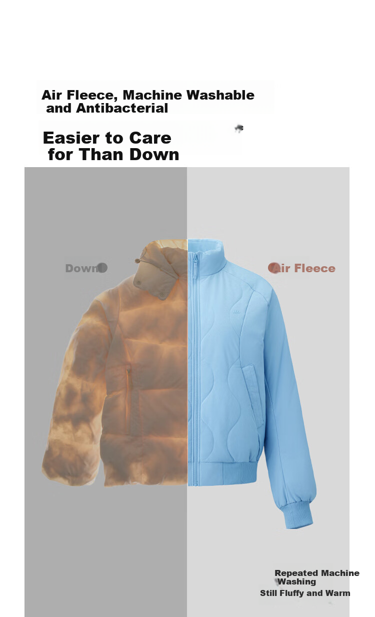 Beneunder Women's Fleece Jacket Warm Mid-Weight Machine Washable Outdoor Cotton Coat CL004 Down-Like 11